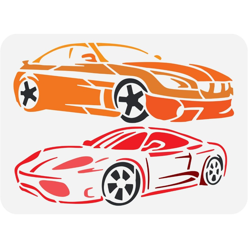 Photography Model - Sport Car Reusable Roadster Painting Stencil