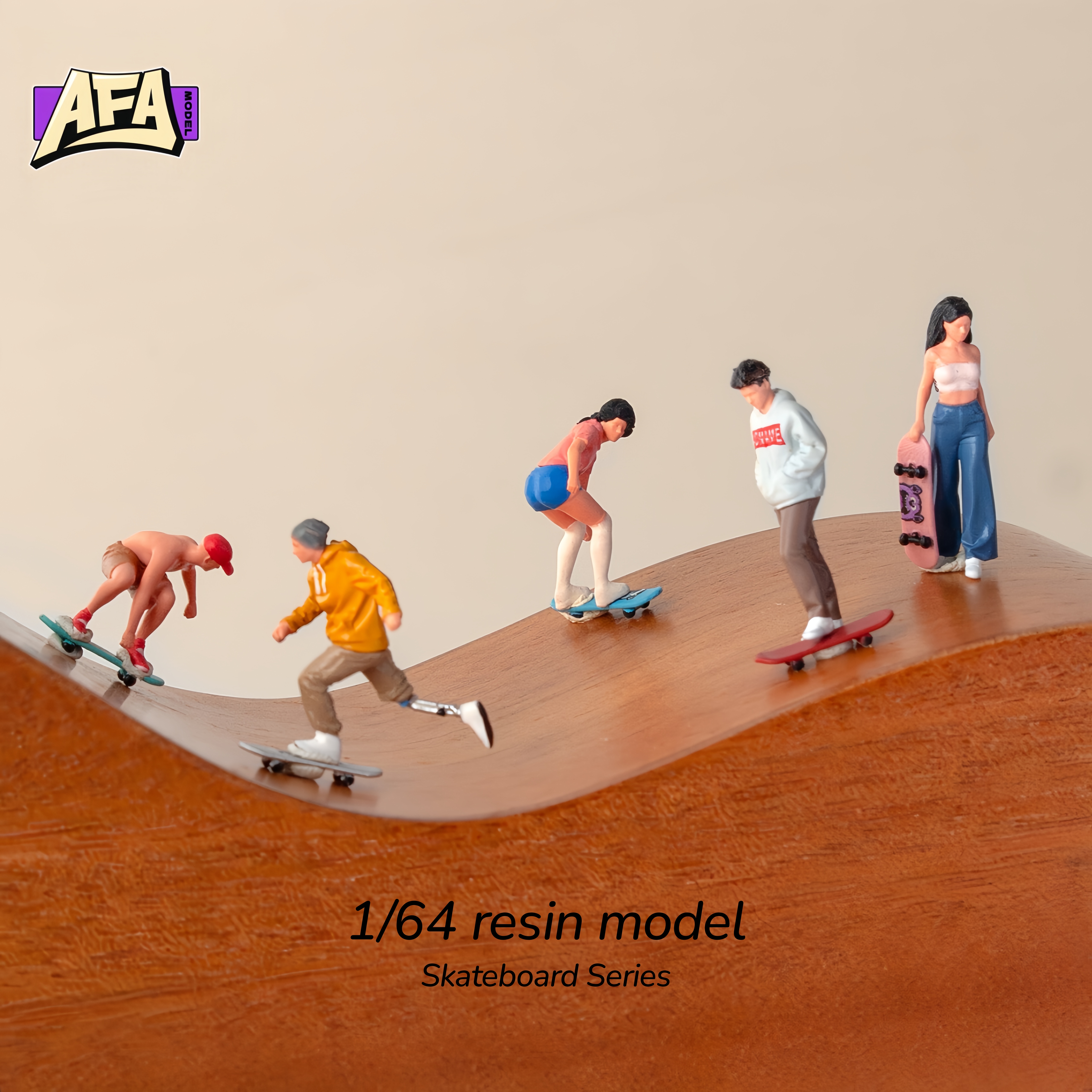 Photography Model - 1 64 resin diorama skate Miniature