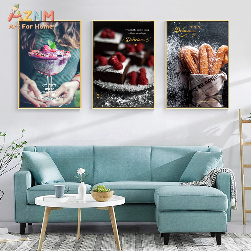 AZNM 3PCS Delicious Dessert Ca - Photography Quotes Inspirational avaliação e preço