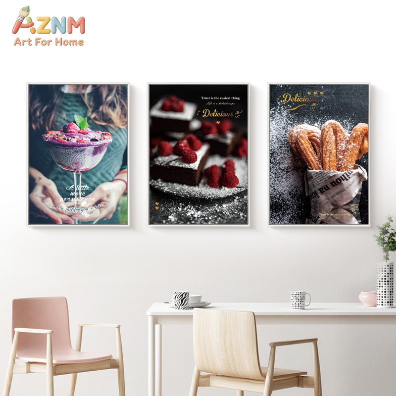 AZNM 3PCS Delicious Dessert Ca - Photography Quotes Inspirational avaliação e preço