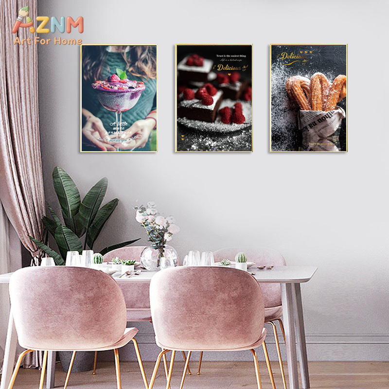 AZNM 3PCS Delicious Dessert Ca - Photography Quotes Inspirational avaliação e preço