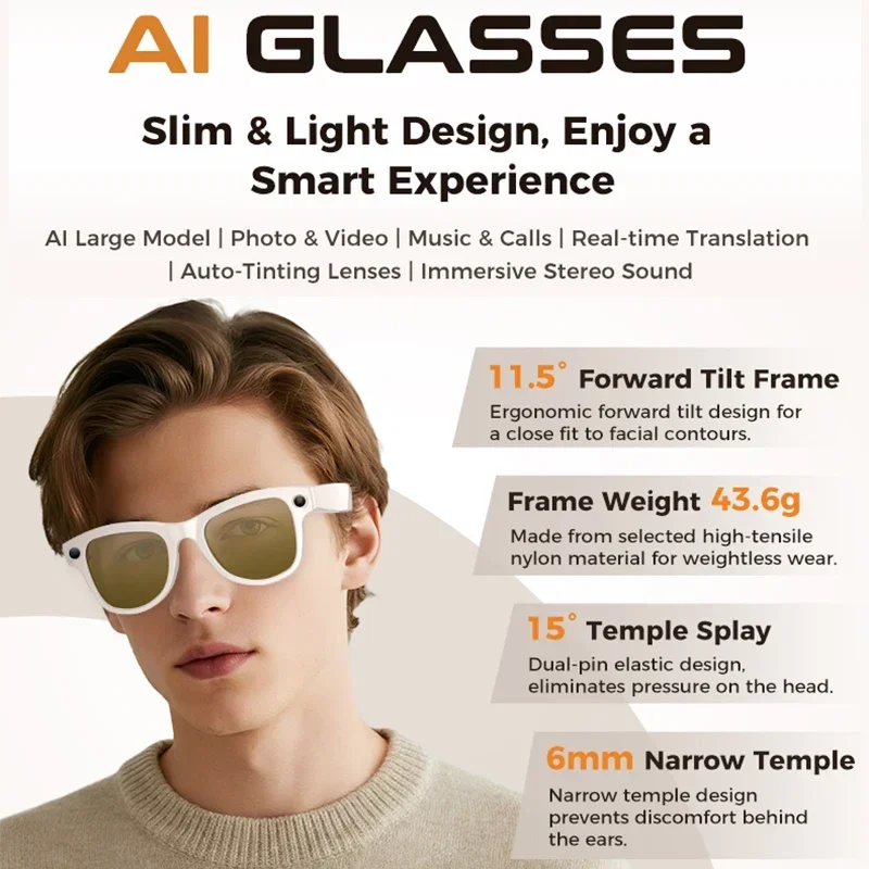 2026 New AI Smart Glasses with - Photography With Ai avaliação e preço