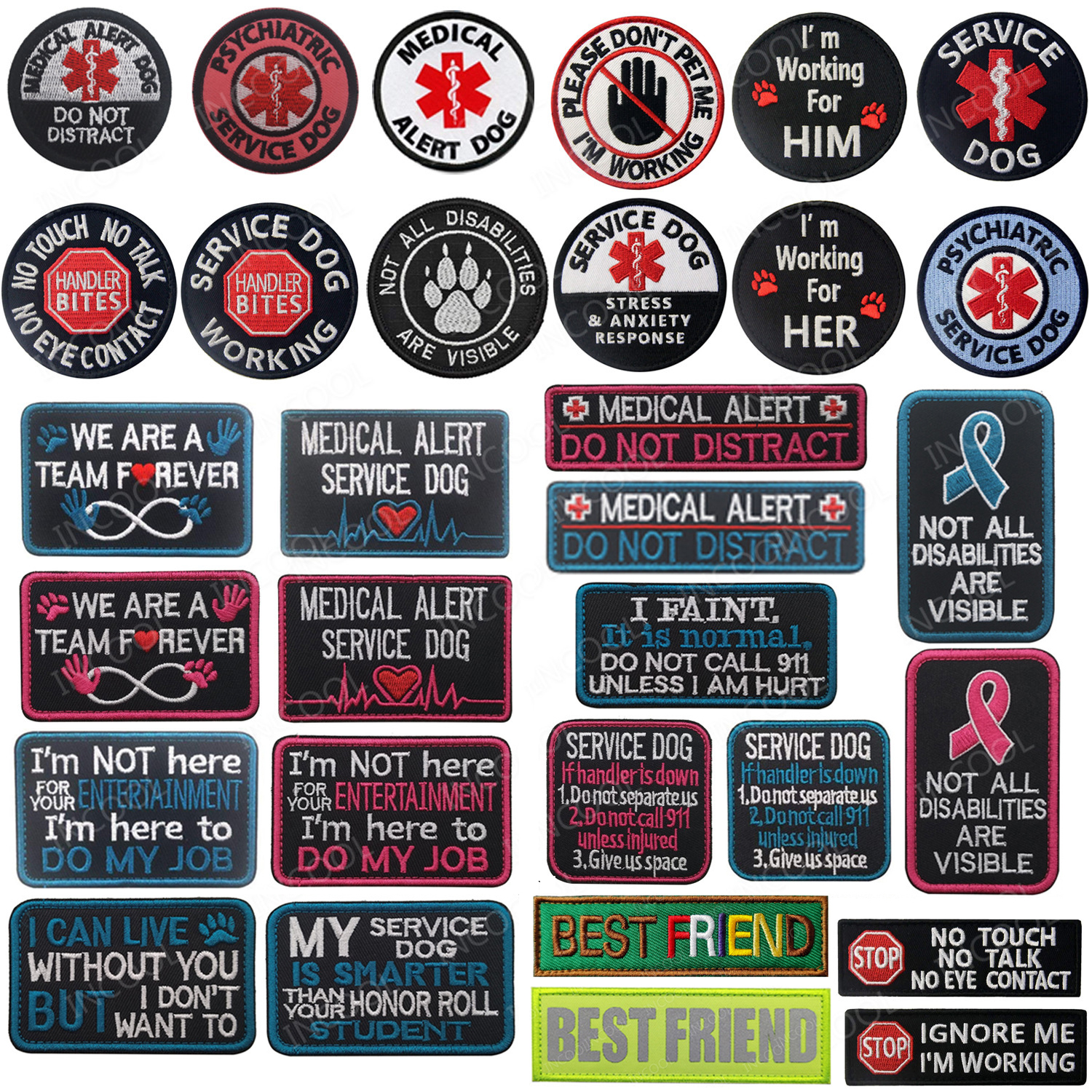 Embroidered Patches BEST FRIEN - Photography Job avaliação e preço