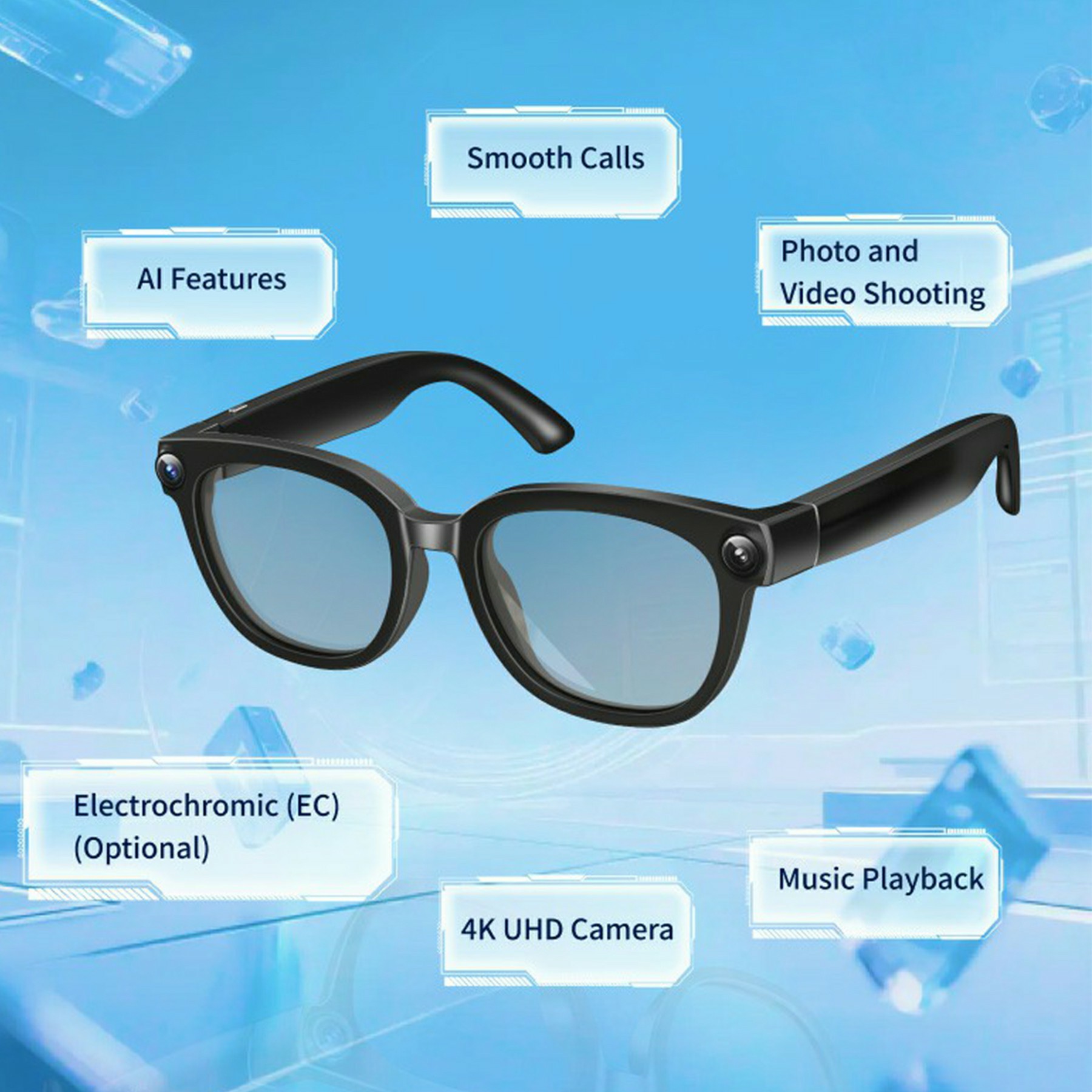 Smart AI Glasses HD Photo Vide - Photography With Ai avaliação e preço