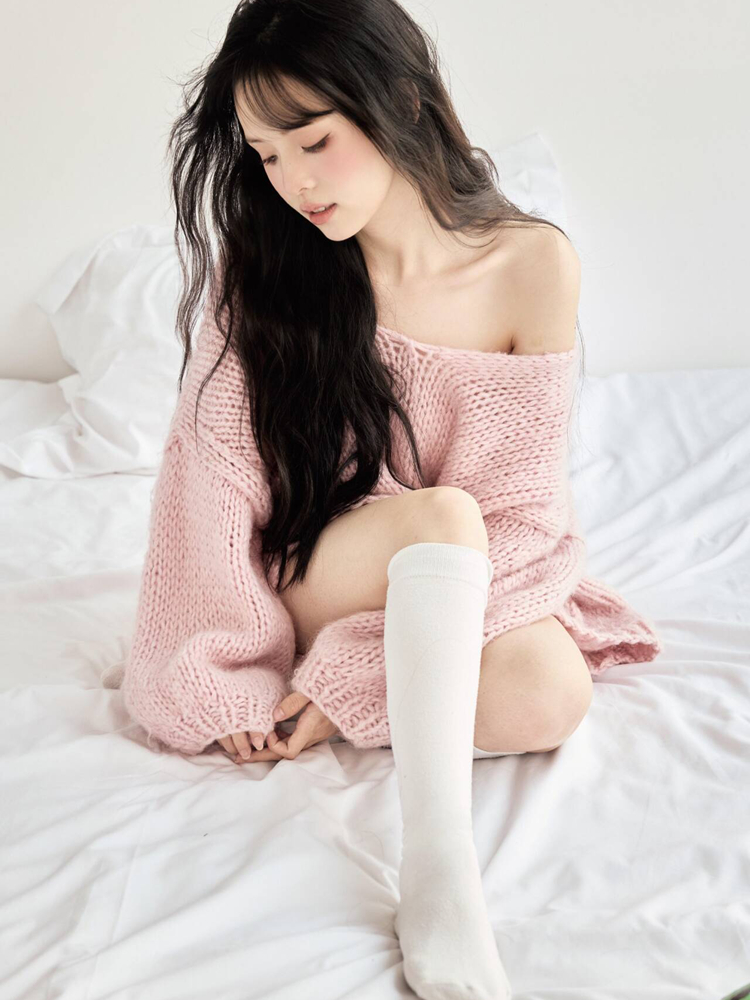 2026 New Lazy Girl Style Knitw - Photography Model avaliação e preço
