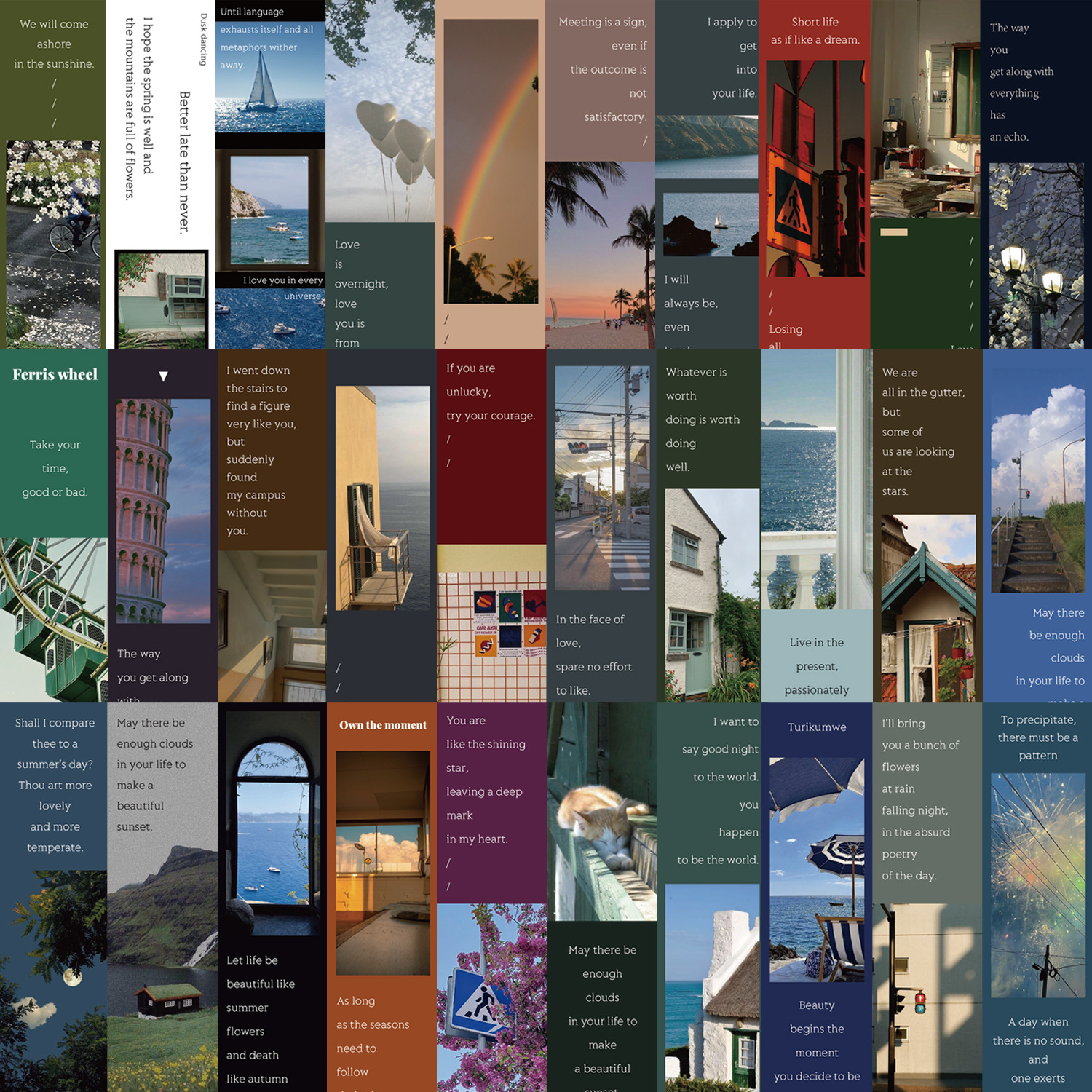 30Pcs/Set Vintage Scenery Book - Photography Quotes Inspirational avaliação e preço