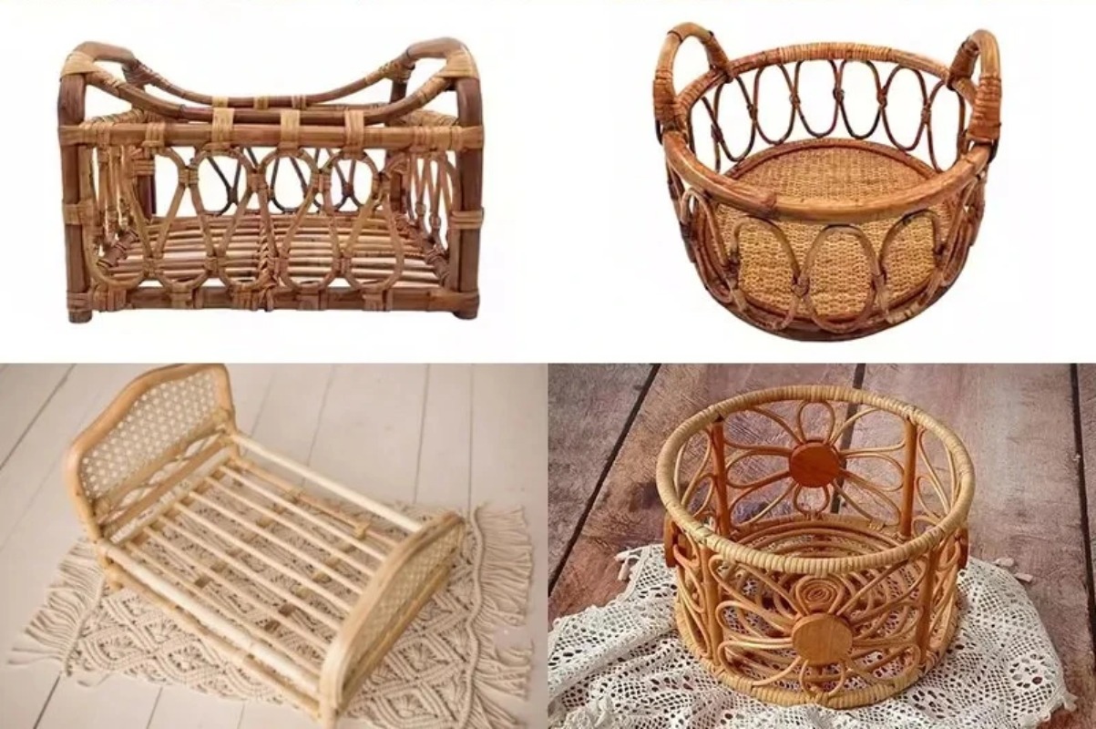 Vintage Handmade Rattan Chair, - Photography Vintage avaliação e preço
