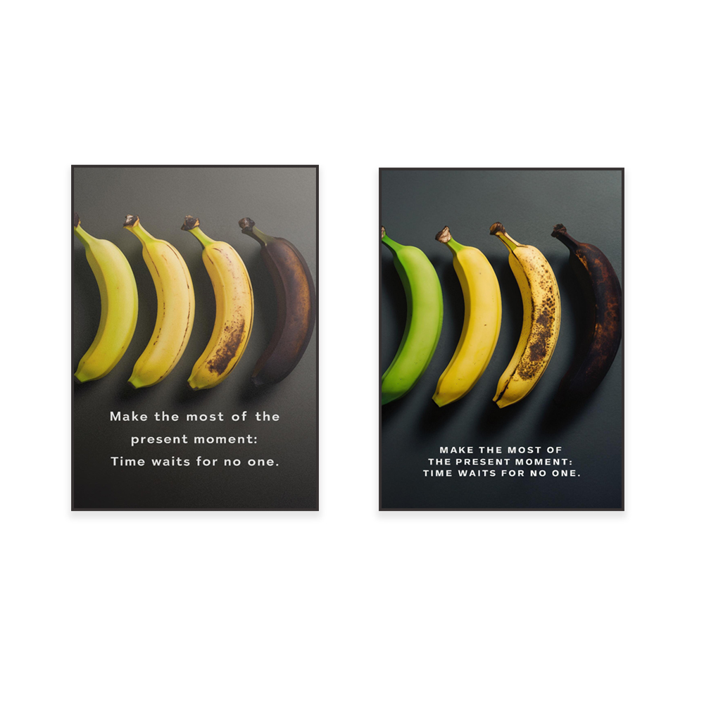 Colorful banana aging stages,  - Photography Quotes Inspirational avaliação e preço