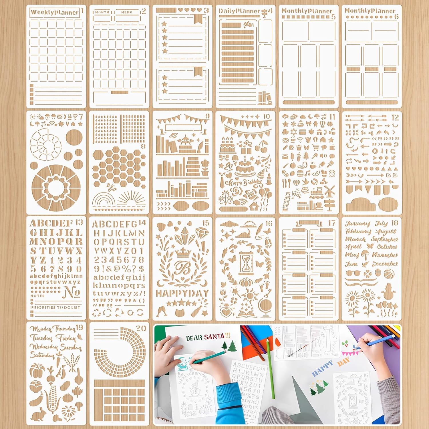 20/30/36/40 Pcs Plastic Reusab - Photography Model avaliação e preço