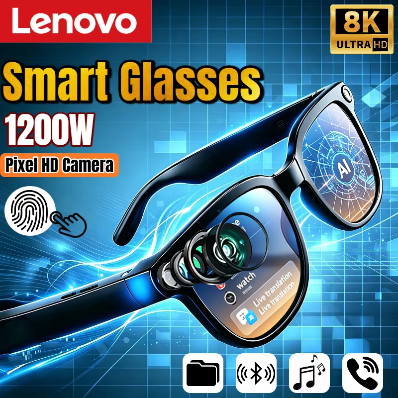 Lenovo AI Smart Glasses 8K Rem - Photography With Ai avaliação e preço