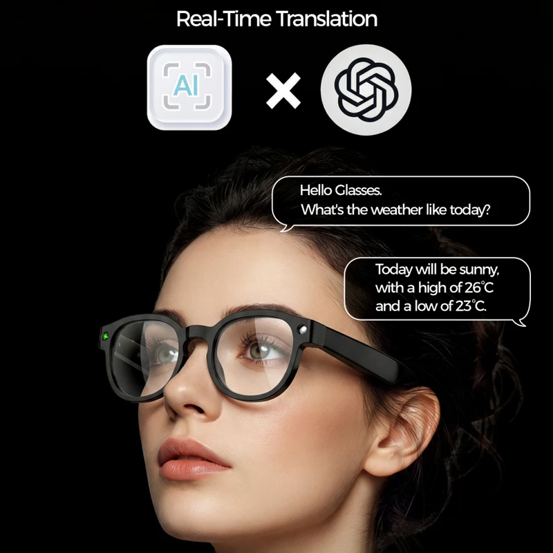 6K HD AI Camera Glasses 800MP  - Photography With Ai avaliação e preço