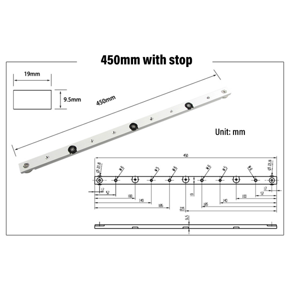300 / 450 / 650mm Miter Bar Al - Photography Job avaliação e preço