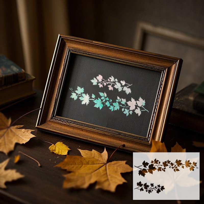 YOMDID 1pc Leaf Pattern PET Pa - Photography Model avaliação e preço