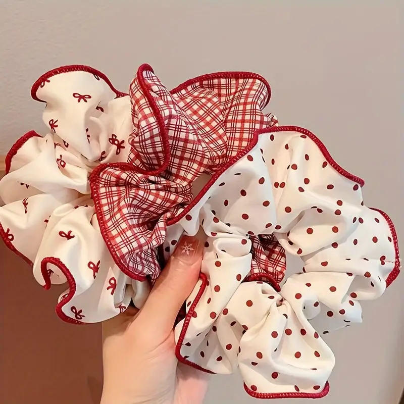 3 Pcs Sweet Red Dot Bowknot Pl - Photography Of The Year avaliação e preço