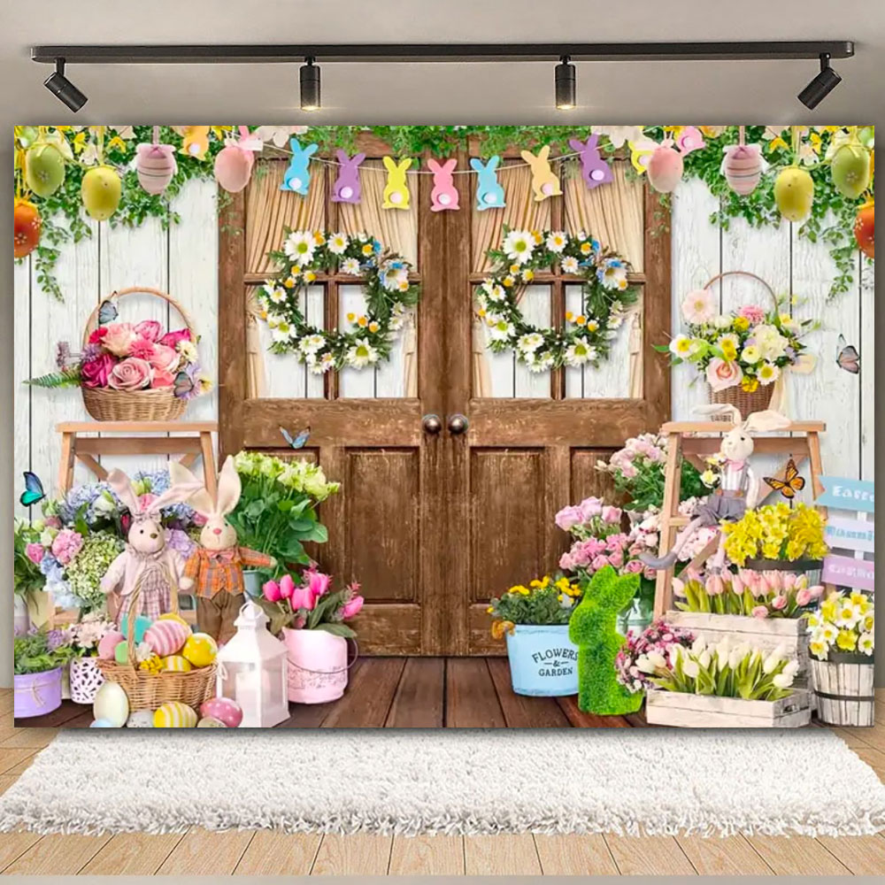 Happy Easter Backdrop Photogra - Photography With Ai avaliação e preço
