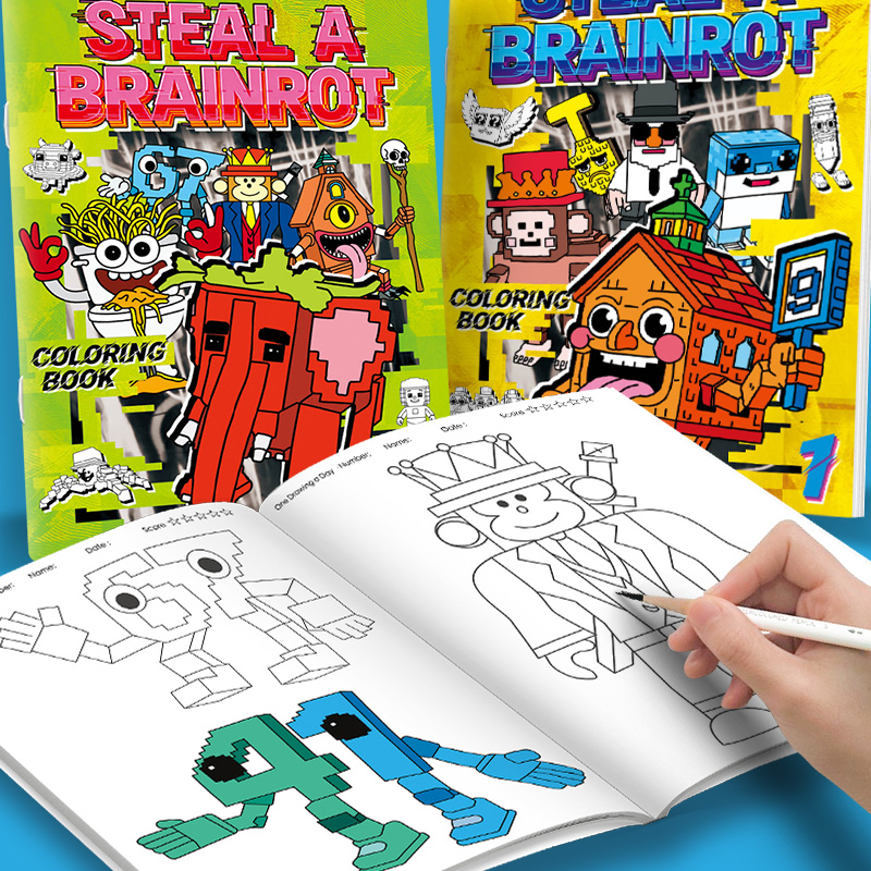 Steal a Brainrot Coloring Book - Photography Job avaliação e preço