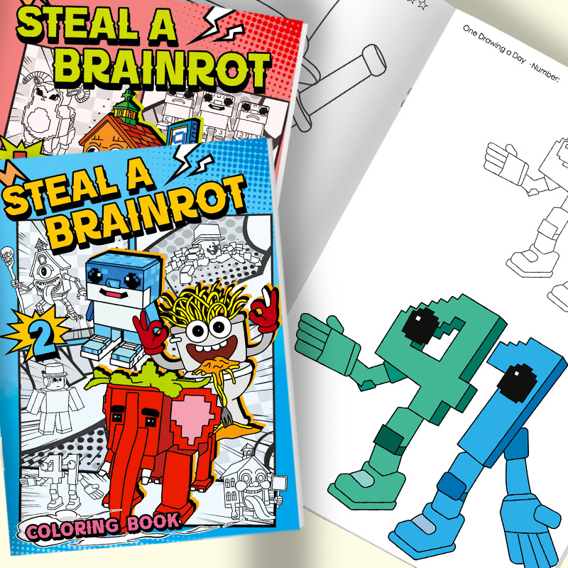 Steal a Brainrot Coloring Book - Photography Job avaliação e preço
