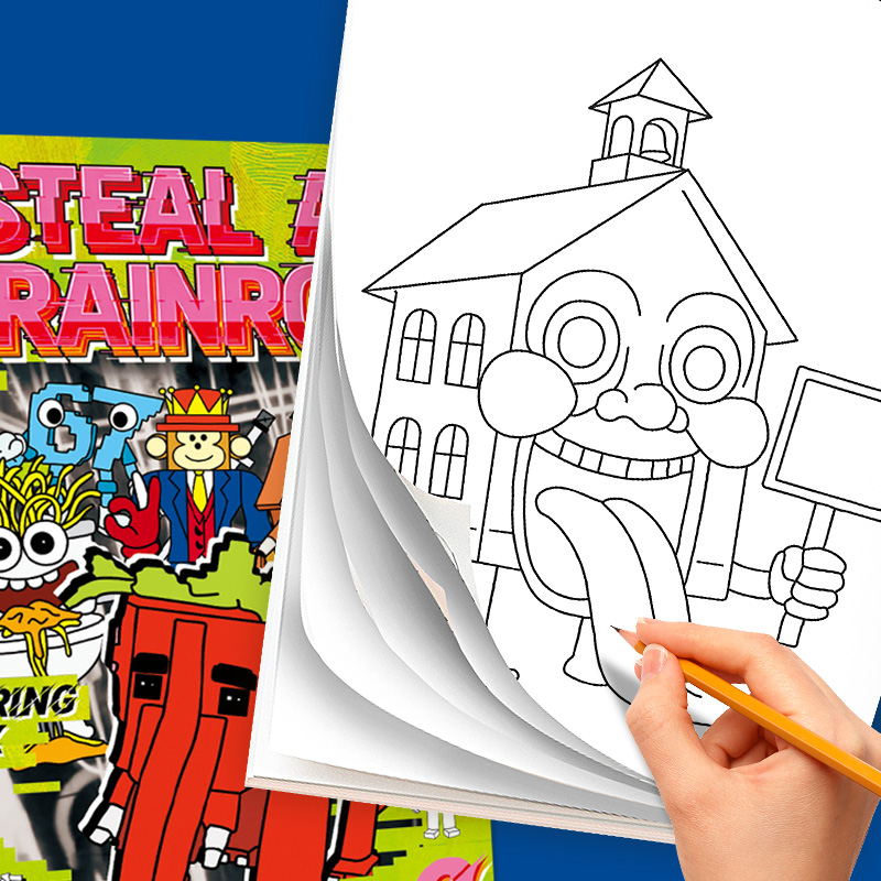 Steal a Brainrot Coloring Book - Photography Job avaliação e preço