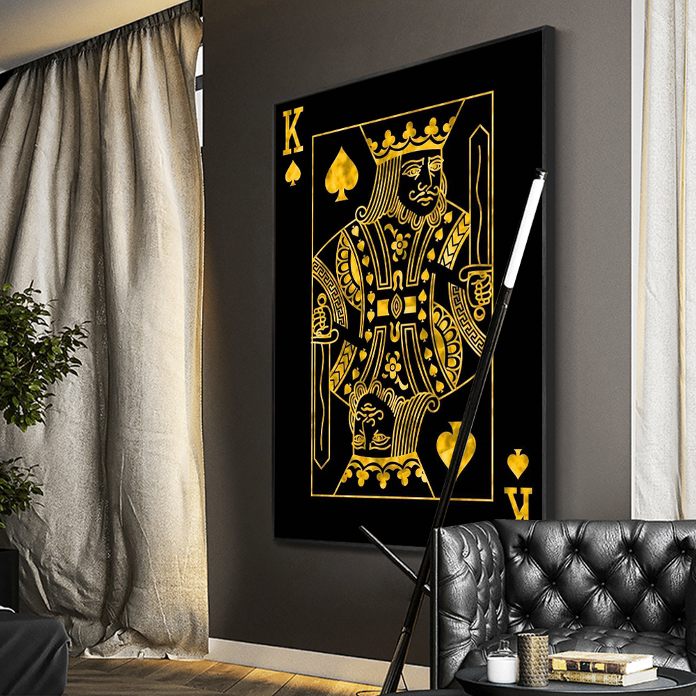 Gold Queen King Poker Black No - Photography Job avaliação e preço